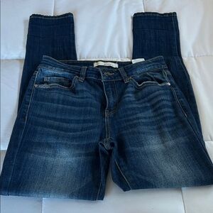KanCan Dark Blue Straight Leg Jeans